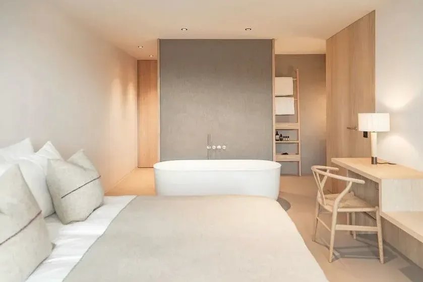 Intérieur élégant de l'hôtel avec design scandinave